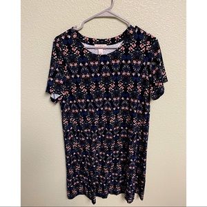 T-shirt swing dress with sleeves